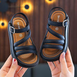 Sandali eleganti a punta aperta per ragazze, graziosi sandali estivi per studentesse, 21 Inner Length 13.5cm, 22 Inner Length 14cm, 23 Inner Length 14.5cm, 24 Inner Length 15cm, 25 Inner Length 15.5cm, 26 Inner Length 16cm, 27 Inner Length 16.5cm      ...