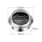 Copertura impermeabile per tubo di scarico della cappa aspirante in acciaio inox da parete esterna, 50# Polished Thickened, 60# Polished Thickened, 70# Polished Thickened, 80# Polished Thickened, 90# Polished Thickened, 100# Polished Thickened         ...
