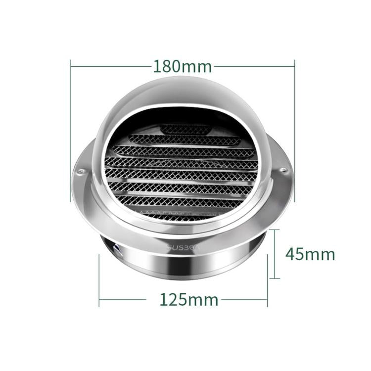 Copertura impermeabile per tubo di scarico della cappa aspirante in acciaio inox da parete esterna, 130# 304 Polished Thickened, 140# 304 Polished Thickened, 150# 304 Polished Thickened, 160# 304 Polished Thickened, 170# 304 Polished Thickened         ...