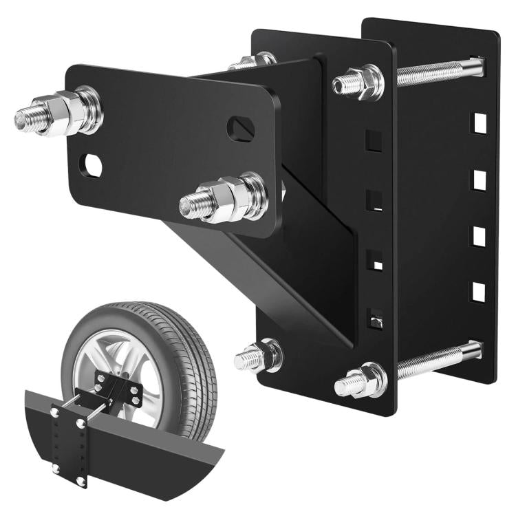Supporto universale in metallo per ruota di scorta per auto, montaggio ruota di scorta per rimorchio sbloccato, accessorio per rimorchio, Metal Spare Tire Carrier