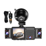 Telecamera da cruscotto A52 2K HD con visione notturna a infrarossi e connessione Wi-Fi., Front+Left+Inner+Right, Front+Left+Inner+Right+Rear