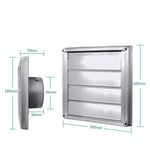 Copertura per uscita aria asciugatrice in acciaio inox 304, griglia a lamelle per esterni da parete., 4-inch With Insect Netting, 5-inch With Insect Netting, 6-inch With Insect Netting, 4-inch Without Insect Netting, 5-inch Without Insect Netting      ...