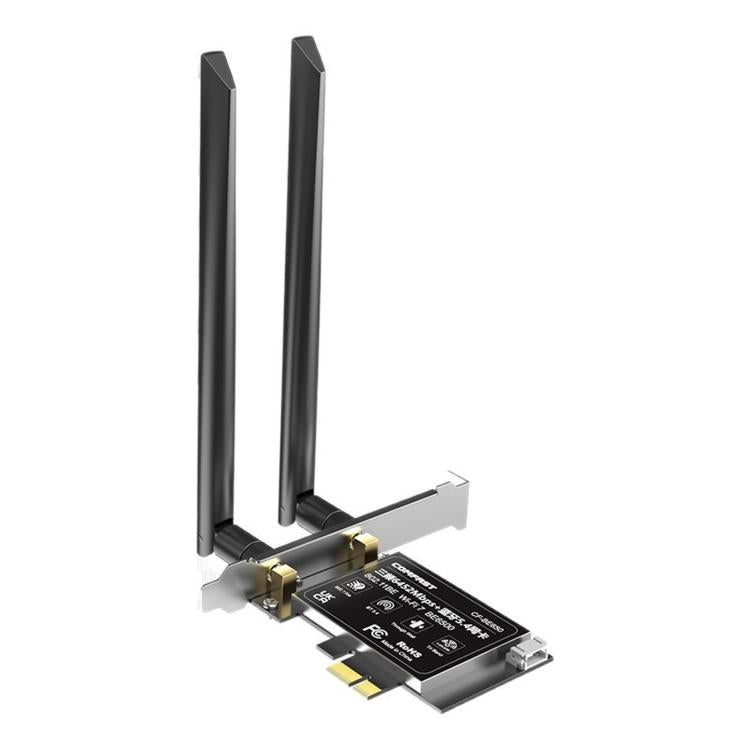 Adattatore wireless desktop COMFAST CF-BE650 Tri-Band 6500Mbps WiFi 7 PCIe con Bluetooth 5.4, CF-BE650