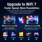 Adattatore wireless per laptop COMFAST BE930-M BE9300 WiFi 7 M.2 Card Bluetooth 5.4 Tri-Band, BE930-M