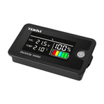 TEKM Voltmetro universale a due fili con display LCD e display digitale da 8-100 V per batterie., Standard, Waterproof, Waterproof + Stand, Waterproof + Stand + Base