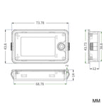 TEKM Voltmetro universale a due fili con display LCD e display digitale da 8-100 V per batterie., Standard, Waterproof, Waterproof + Stand, Waterproof + Stand + Base
