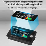 TEKM Voltmetro universale a due fili con display LCD e display digitale da 8-100 V per batterie., Standard, Waterproof, Waterproof + Stand, Waterproof + Stand + Base