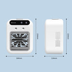 Mini raffrescatore d'aria domestico, ventilatore da tavolo con funzione di nebulizzazione e umidificazione., L7