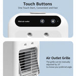 Mini raffrescatore d'aria domestico, ventilatore da tavolo con funzione di nebulizzazione e umidificazione., L7