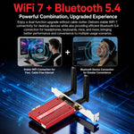 Adattatore wireless desktop tri-band WiFi 7 PCIe COMFAST CF-BE930 Pro BE9300 con Bluetooth 5.4 e scheda BE9300., CF-BE930 Pro