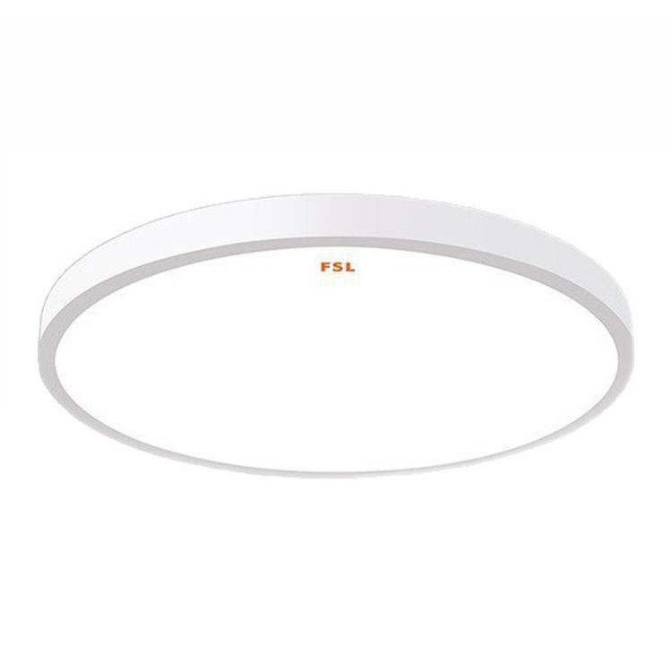 Plafoniera LED sottile, dimmerabile a 3 colori, rotonda, a incasso, ideale per camera da letto., FSL 25W 35cm White, FSL 25W 35cm Black, FSL 36W 45cm White, FSL 36W 45cm Black