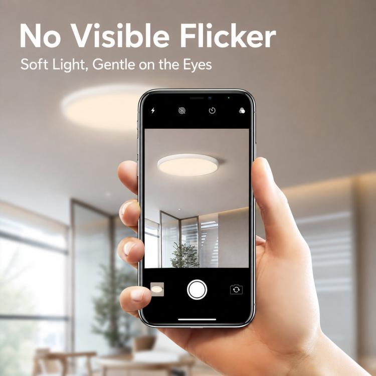 Plafoniera LED sottile, dimmerabile a 3 colori, rotonda, a incasso, ideale per camera da letto., FSL 25W 35cm White, FSL 25W 35cm Black, FSL 36W 45cm White, FSL 36W 45cm Black