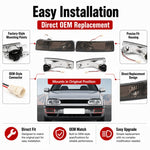 Kit fendinebbia a cristallo per paraurti anteriore Volkswagen Golf / Jetta 1992-1997 1HM941777 / 1HM941778