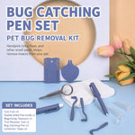 Kit per la rimozione delle zecche dagli animali domestici, composto da 10 pezzi, con lente d'ingrandimento, pinzette, penna a lazo e pettine per pulci., 10-Piece Kit
