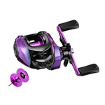 Mulinello da pesca a casting con rapporto di trasmissione 7.2:1, sistema di freno magnetico a 12 velocità, lanci lunghi e fluidi., Plastic Line Cup Blue Left Hand, Plastic Line Cup Blue Right Hand, Plastic Line Cup Red Left Hand                        ...