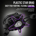Mulinello da pesca a casting con rapporto di trasmissione 7.2:1, sistema di freno magnetico a 12 velocità, lanci lunghi e fluidi., Plastic Line Cup Blue Left Hand, Plastic Line Cup Blue Right Hand, Plastic Line Cup Red Left Hand                        ...
