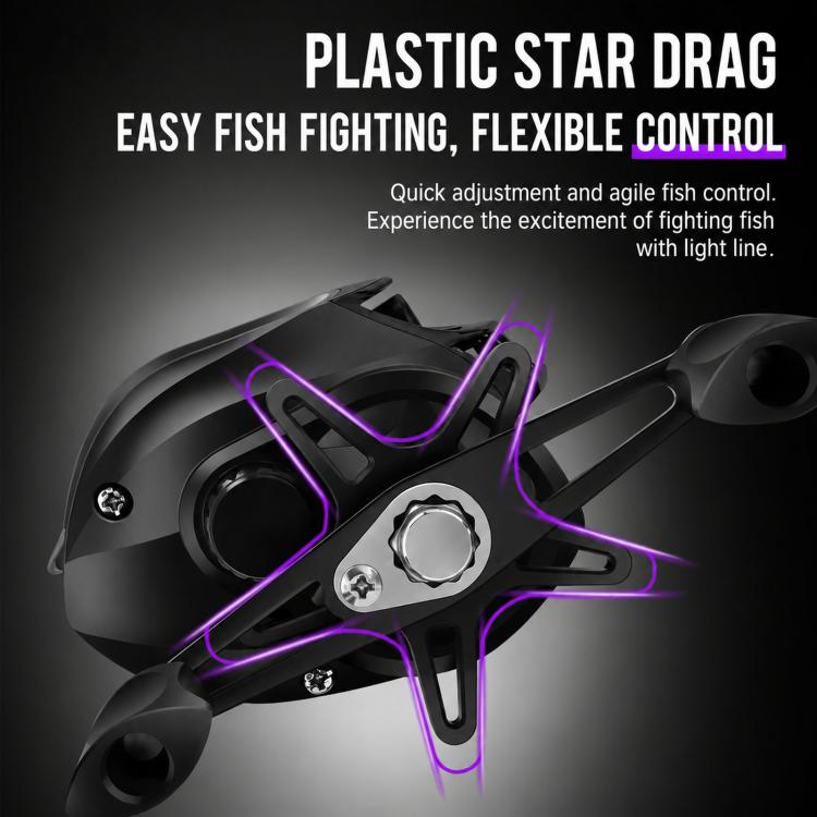 Mulinello da pesca a casting con rapporto di trasmissione 7.2:1, sistema di freno magnetico a 12 velocità, lanci lunghi e fluidi., Plastic Line Cup Blue Left Hand, Plastic Line Cup Blue Right Hand, Plastic Line Cup Red Left Hand                        ...