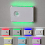 Applique da parete a LED con sensore di movimento magnetico retroilluminato, ricaricabile, ideale per corridoio., Warm Light, RGB Light