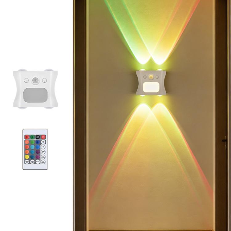 Lampada da parete magnetica con luce ambientale a gradiente RGB intelligente, sensore di movimento e luce notturna a LED.
