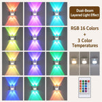Lampada da parete magnetica con luce ambientale a gradiente RGB intelligente, sensore di movimento e luce notturna a LED.