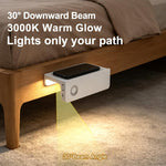 Lampada notturna a LED ricaricabile 2 in 1 con sensore di movimento e supporto per telefono, ideale per il bagno.