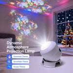 Proiettore LED con 16 modalità di illuminazione, lampada da palcoscenico rotante con base regolabile., Rechargeable+Touch Switch Ocean Series, Plug-in Ocean Series, Rechargeable+Touch Switch Snowflake Series, Plug-in Snowflake Series                   ...