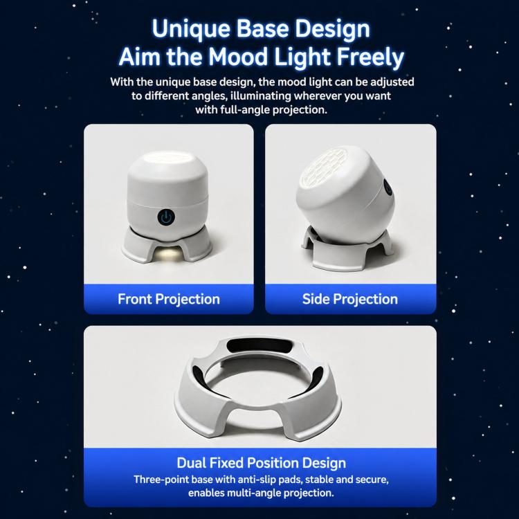 Proiettore LED con 16 modalità di illuminazione, lampada da palcoscenico rotante con base regolabile., Rechargeable+Touch Switch Ocean Series, Plug-in Ocean Series, Rechargeable+Touch Switch Snowflake Series, Plug-in Snowflake Series                   ...