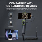 Endoscopio industriale ANYKIT AD100 ruotabile a 360 gradi, impermeabile IP67, HD, per riparazioni auto., AD100