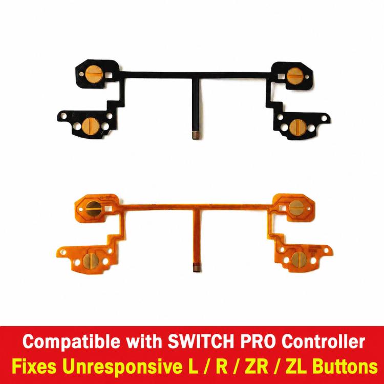 Cavo flessibile per pulsante grilletto dorsale L R ZL ZR del controller Nintendo Switch Pro, pellicola conduttiva per la riparazione dei pulsanti.