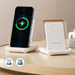Supporto di ricarica magnetico con amplificatore audio passivo, supporto da scrivania per telefono, A9299 (White)