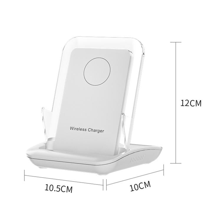 Supporto di ricarica magnetico con amplificatore audio passivo, supporto da scrivania per telefono, A9299 (White)