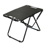 Tavolo da campeggio pieghevole in acciaio al carbonio, portatile per picnic all'aperto., With Light Stand, Single Table