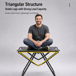 Tavolo da campeggio pieghevole in acciaio al carbonio, portatile per picnic all'aperto., With Light Stand, Single Table