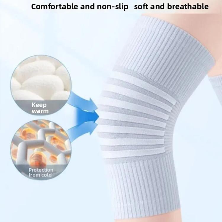 1 paio di ginocchiere in cotone traspiranti, fresche, comode, antiscivolo, sottili, ideali per l'estate., M, L, XL