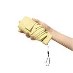Mini ombrellone pieghevole a 6 sezioni, con doppia protezione UV, ideale per pioggia e sole., No Box, With Box