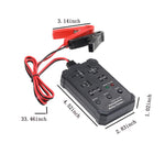 Tester per relè automobilistici 12V 24V, universale a 5 prese, per relè a 4 e 5 pin, strumento diagnostico per auto.