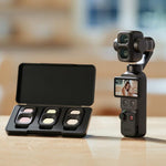Set di filtri ND originali per DJI Osmo Pocket 4P, include ND16, ND64 e ND256., ND Filter Set