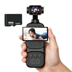 Videocamera H5 1080P HD con obiettivo elettrico e funzione di registrazione video., Standard, With 32G Card, With 64G Card, With 128G Card