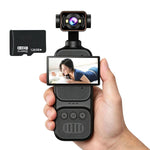 Videocamera H5 1080P HD con obiettivo elettrico e funzione di registrazione video., Standard, With 32G Card, With 64G Card, With 128G Card