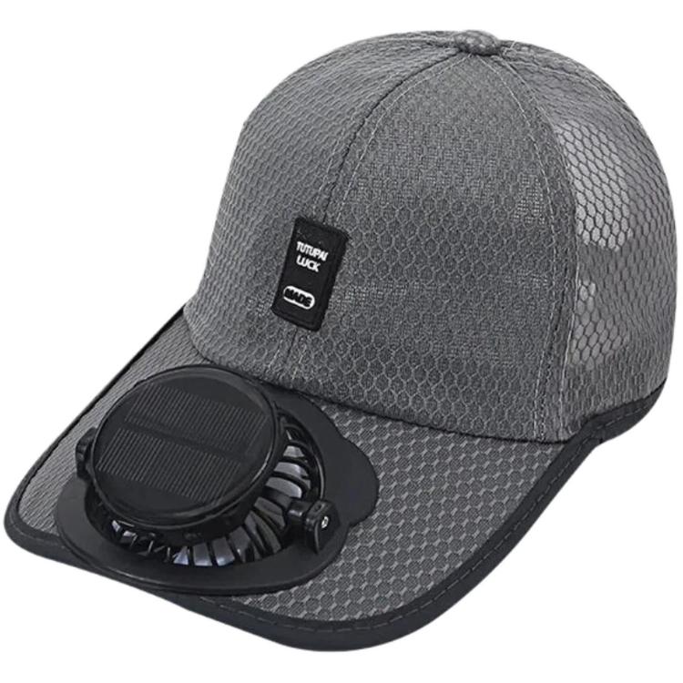 Cappello con ventilatore solare a 3 velocità regolabile, ricaricabile, parasole, visiera da baseball traspirante in rete