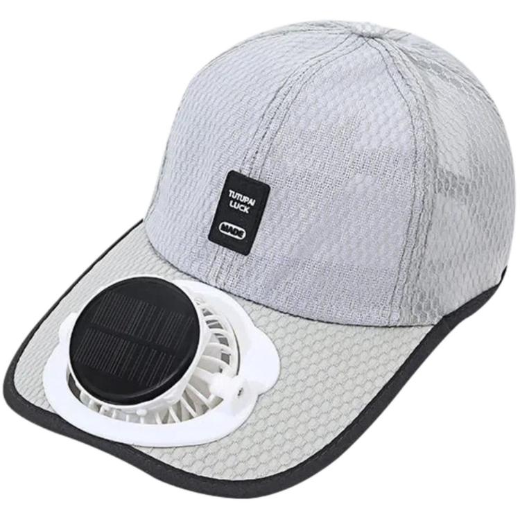 Cappello con ventilatore solare a 3 velocità regolabile, ricaricabile, parasole, visiera da baseball traspirante in rete