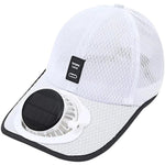 Cappello con ventilatore solare a 3 velocità regolabile, ricaricabile, parasole, visiera da baseball traspirante in rete