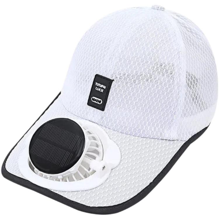 Cappello con ventilatore solare a 3 velocità regolabile, ricaricabile, parasole, visiera da baseball traspirante in rete
