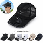 Cappello con ventilatore solare a 3 velocità regolabile, ricaricabile, parasole, visiera da baseball traspirante in rete