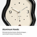 wozoom Orologio da scrivania moderno e irregolare, silenzioso, per l'arredamento del soggiorno