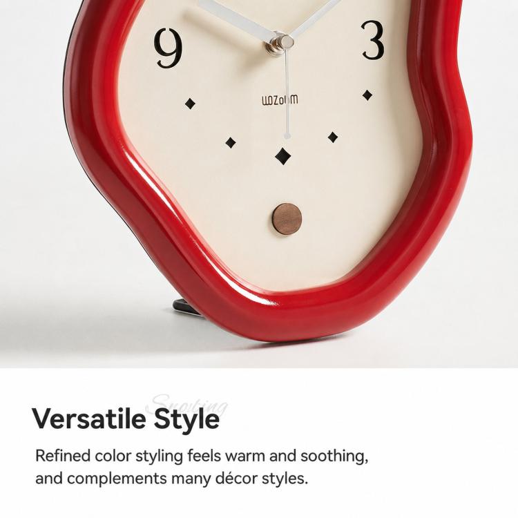 wozoom Orologio da scrivania moderno e irregolare, silenzioso, per l'arredamento del soggiorno
