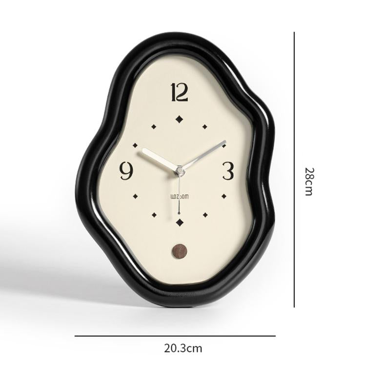 wozoom Orologio da scrivania moderno e irregolare, silenzioso, per l'arredamento del soggiorno