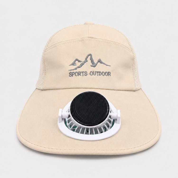 Cappello solare a tesa larga con display LED e ricarica Type-C
