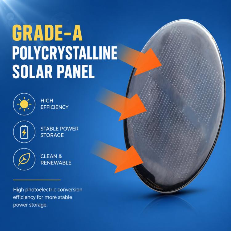 Cappello solare a tesa larga con display LED e ricarica Type-C