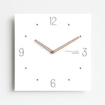 Orologio da parete quadrato Wozoom con lancette in legno silenziose, orologio decorativo per soggiorno., A 12 inch, E 12 inch, G  12 inch, A 15 inch, E 15 inch, G 15 inch